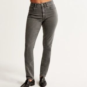 Abercrombie & Fitch High Rise Gray Jeans